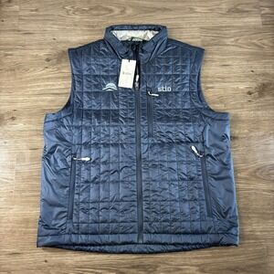 Stio Azura Puffer Vest Jacket Full Zip Primaloft Blue Mens XL Corporate Logo